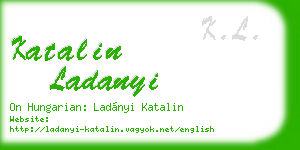 katalin ladanyi business card
